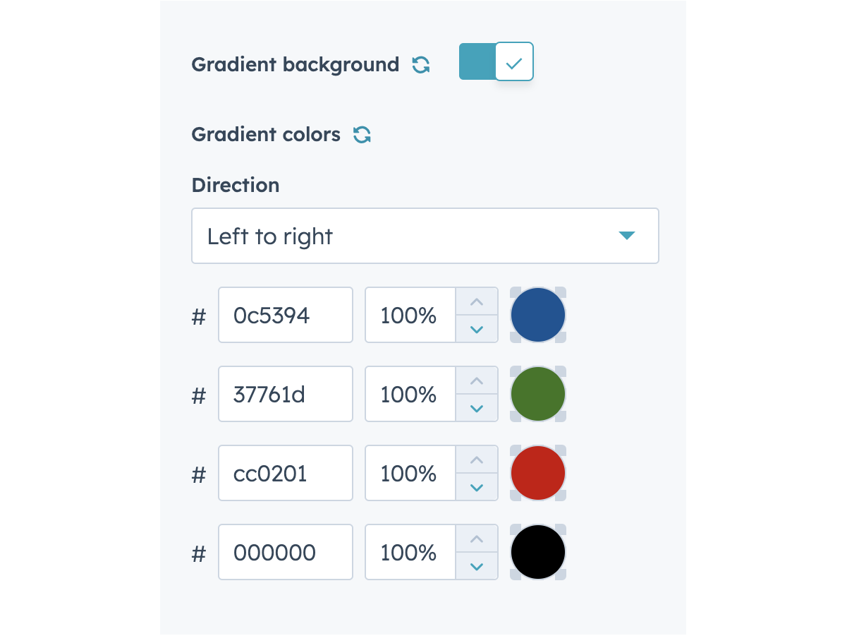 Progress bar background option