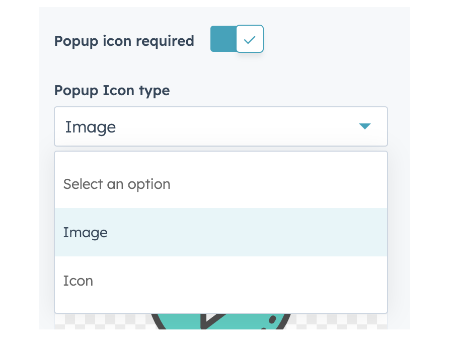 Icon change options
