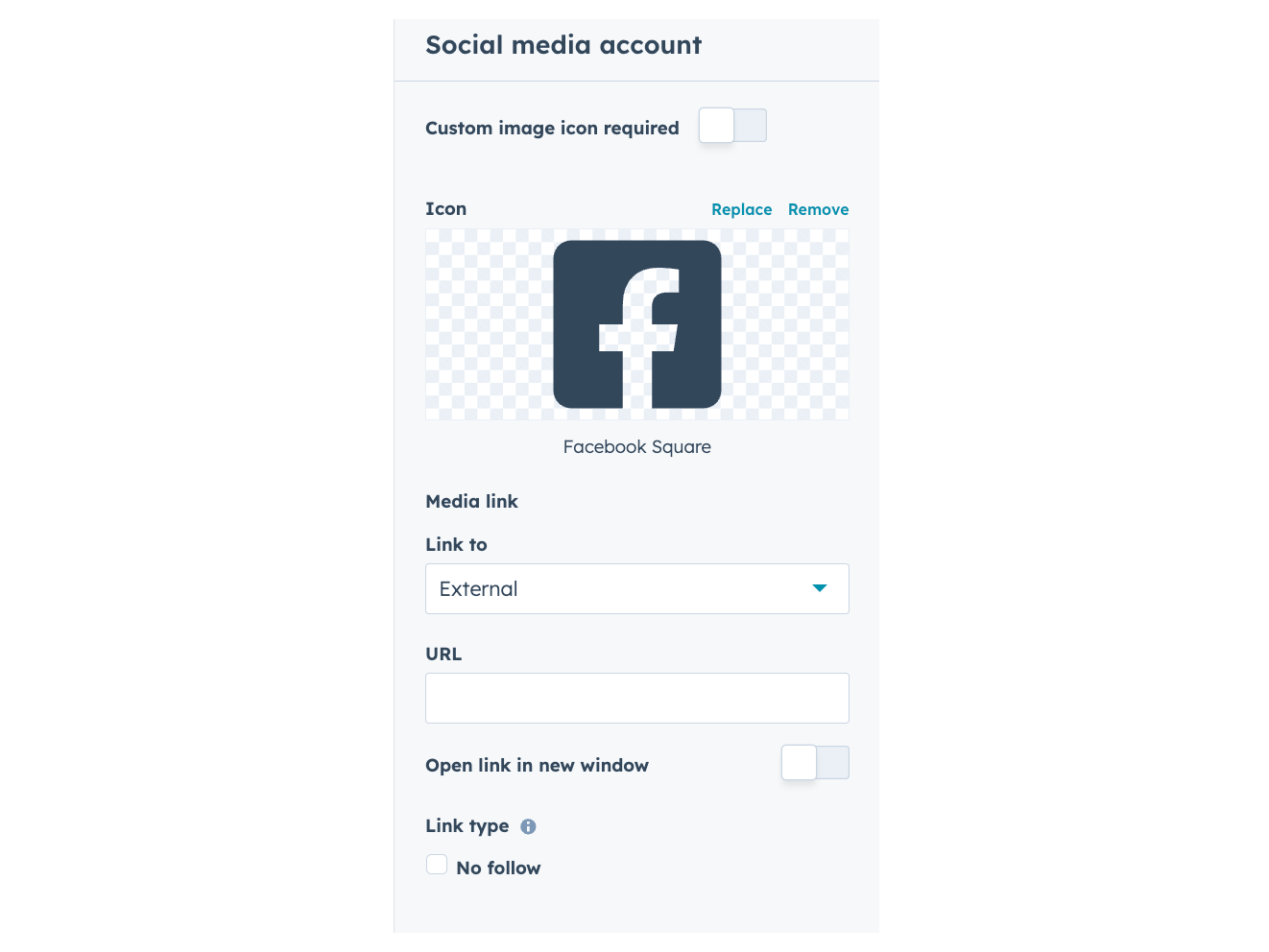 Social Media Account Integration