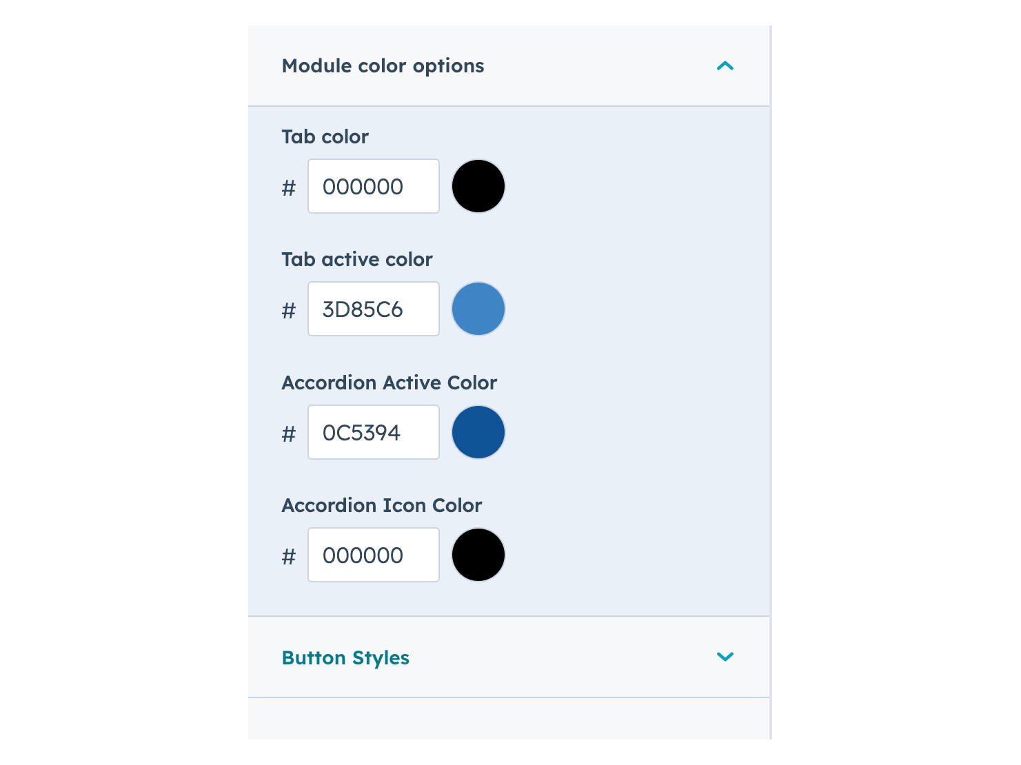 Customizable Styling
