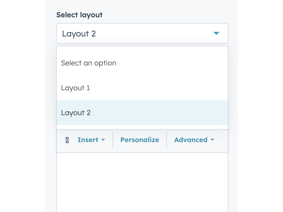 Dynamic Display Options